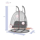 Sillón huevo colgante AJAR Pizarra
