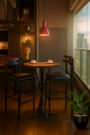 Banqueta Alta de Madera HW Hanna – Color Negra