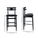 Banqueta Alta de Madera HW Hanna – Color Negra