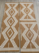 Juego de alfombra Inca Caramelo 3 Peças