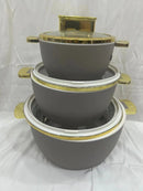 Set de 3 Ollas con Revestimiento Antiadherente – Prácticas y Durables